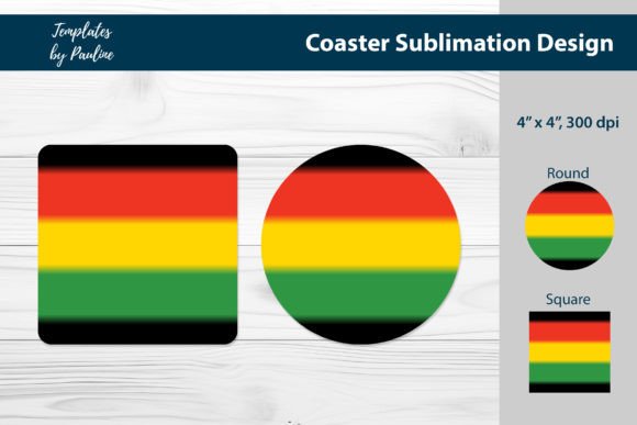 Download Black History Month Coaster Sublimation - Black Collection