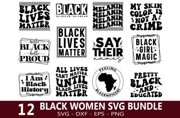 Download Black Women SVG Designs, Juneteenth SVG - Black Collection