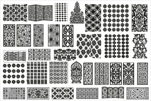 Download Seamless Vintage Black and White Floral - Black Collection