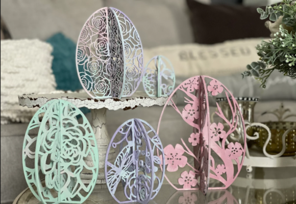 Download 3D Laser-cut Floral Eggs - Premium Resources
