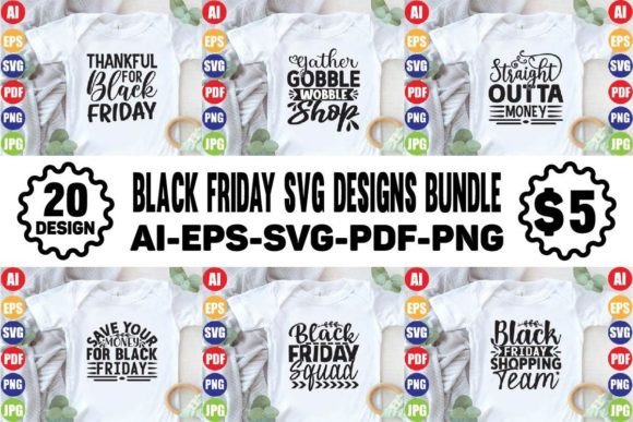Download Black Friday SVG Designs Bundle - Black Collection