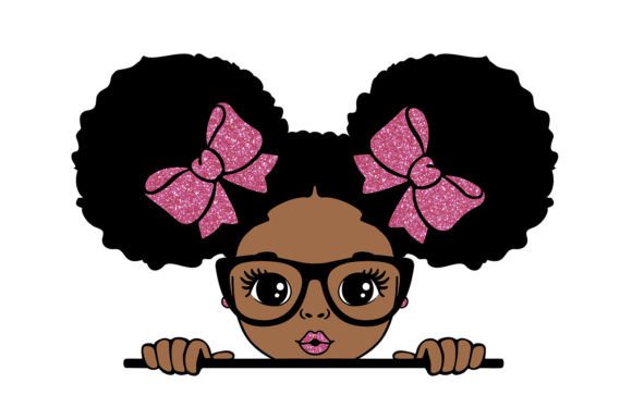 Download Black Girl with Glasses Svg,Girl Glipart - Black Collection