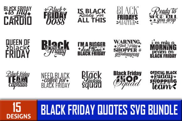 Download Black Friday SVG Designs Bundle - Black Collection
