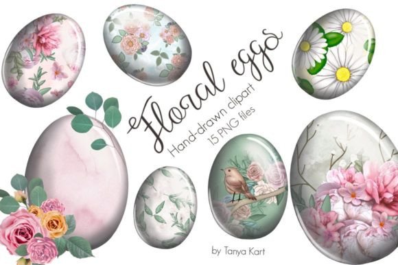 Download Floral Eggs Clipart - Premium Resources